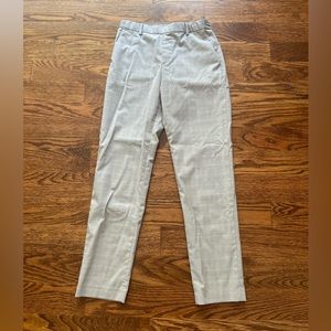 Uniqlo Light Gray Plaid Dress Pants